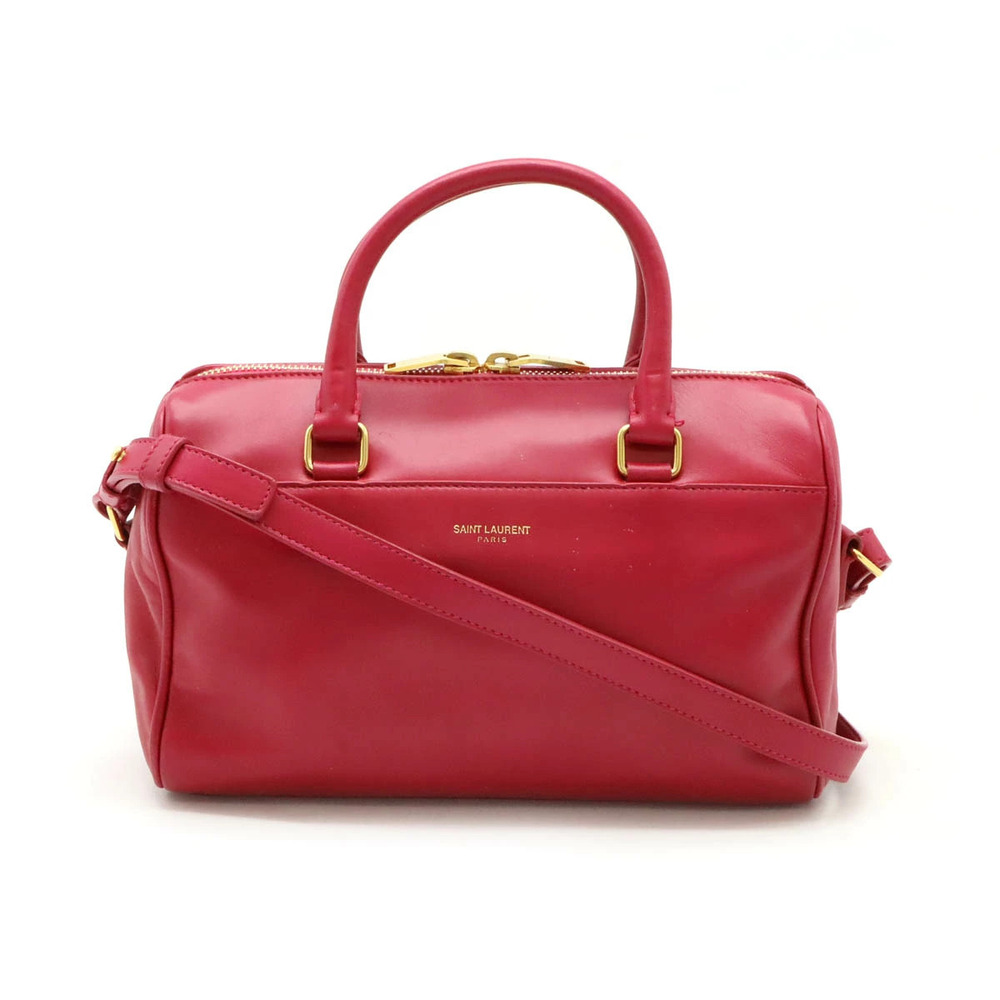 SAINT LAURENT PARIS YSL Baby Duffle 2way Shoulder Bag Pink